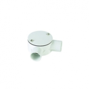Wickes 2 Way Angle Conduit Box - White 25mm