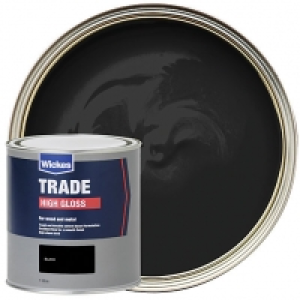 Wickes Trade Liquid Gloss Black 1L £15.00