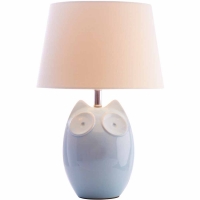Wilko  Hoot BlueTable Lamp