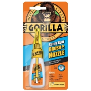 Gorilla Brush and Nozzle Super Glue 12g &pound;4.80