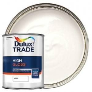 Dulux Trade High Gloss Paint - White 1L £13.00