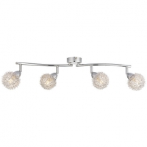 Wickes Totas LED Brushed & Polished Chrome 4 Bar Spotlight - £50.00