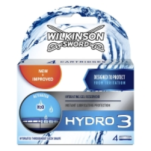 Wilkinson Sword Hydro 3 Razor Blades 4 pack £5.00