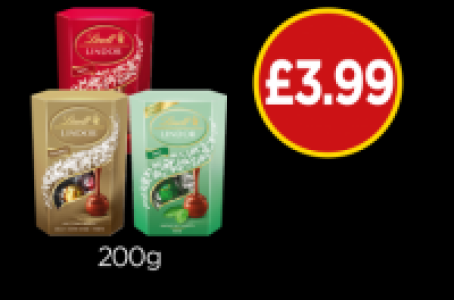 Lindt Lindor Assorted, Milk, Mint