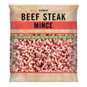 Iceland Beef Steak Mince 550g £3.00