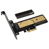 Overclockers Akasa Akasa M.2 X4 PCI-E 3.0 Adapter Card - Black