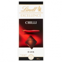 Tesco  Lindt Excellence Dark Chilli Chocolate Bar 100G