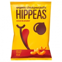 Tesco  Hippeas Organic Chickpea Puffs Sweet & Smokin 78G