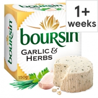 Tesco  Boursin Full Fat Soft Cheese Garlic Herb 150G
