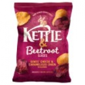 Kettle Beetroot Slices with Goats Cheese & Caramelised Onion Crisp