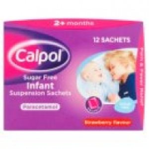 Calpol Infant Paracetamol Suspension 2+ months Strawberry Flavour S