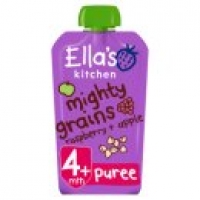 Asda Ellas Kitchen Mighty Grains Raspberry & Apple Buckwheat Puree 4+ Months