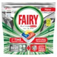 Asda Fairy Platinum Plus Dishwasher Tablets, Lemon Scent