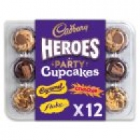 Asda Cadbury Heroes 12 Party Cupcakes