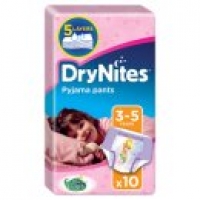 Asda Huggies DryNites Pyjama Pants Girl 3-5 Years