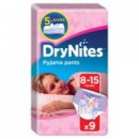 Asda Huggies DryNites Pyjama Pants Girl 8-15 Years
