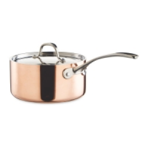 Medium Tri-Ply 18cm Copper Saucepan