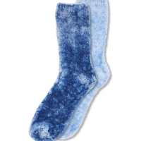 Aldi  4-8 Ladies Blue Chenille Socks