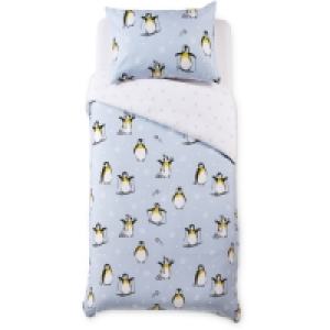 Aldi  Penguin Single Novelty Duvet Set