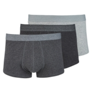 Mens Grey & Black Hipsters 3 Pack £5.99