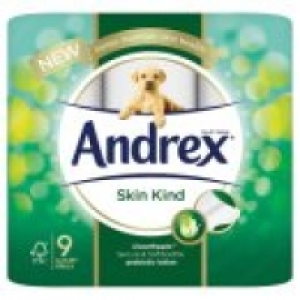 Andrex Skin Kind Aloe Vera & Vitamin E Toilet Roll 9 Rolls