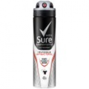 Sure Men Invisible Antibacterial Anti-Perspirant Deodorant Aeroso