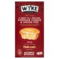 Asda Wyke Farms 2 Deep Fill Mature Cheddar Cheese & Onion Pies