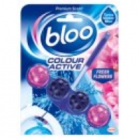 Asda Bloo Blue Active Fresh Flowers Toilet Rim Block