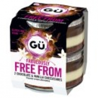 Asda Gu Free From Chocolate & Vanilla Cheesecakes
