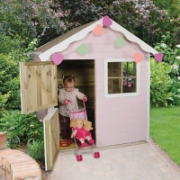 Wickes  Forest Garden 4 x 4 ft Sage Wooden Childrens Playhouse with