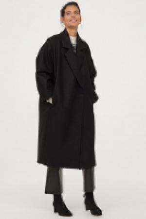  Knee-length wool-blend coat £70.00