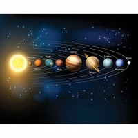 Wickes  ohpopsi Planets Wall Mural - XL 3.5m (W) x 2.8m (H)
