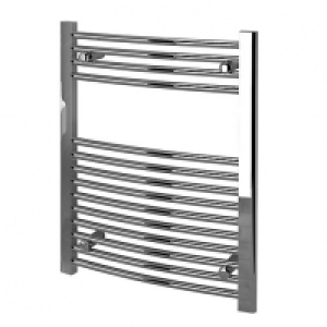Kudox Curved Towel Radiator - Chrome 600 x 750 mm £53.00