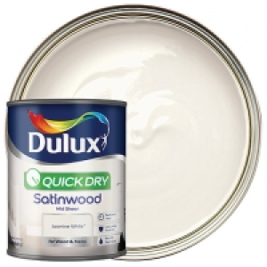 Dulux Quick Dry Satinwood Paint - Jasmine White 750ml £18.00