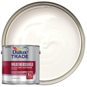 Dulux Trade Weathershield Quick Dry Exterior Satin Paint - P £43.00