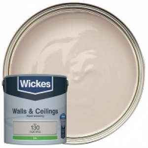 Wickes Chalk White - No. 130 Vinyl Silk Emulsion Paint - 2.5 £12.00