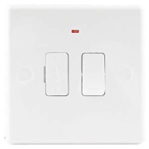 Wickes Fuse Spur Switch with Neon Slimline White £5.49