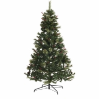 Wilko  Wilko 6ft Mixed Cones and Berries Artificial Christmas Tree