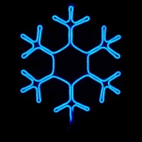Wilko  Wilko Neon Light Up Snowflake