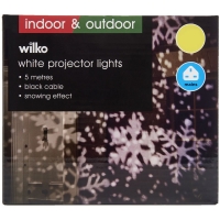 Wilko  Wilko White Snowflake Christmas Projector Lights