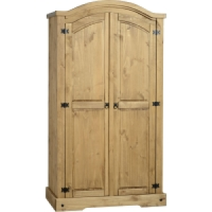 Wilko  Corona 2 Door Pine Wardrobe