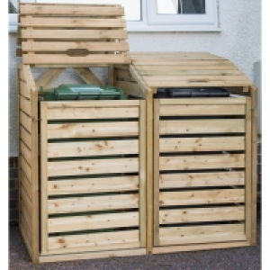 Wilko  Forest Garden Bi-Fold Roof Bin Store