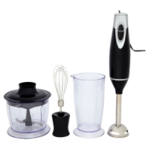 Wilko  Wilko Black 4 Piece Hand Blender Set