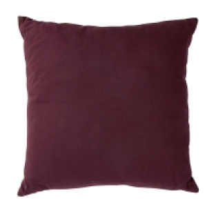 Wilko  Wilko Velour Cushion Burgundy 50 x 50cm