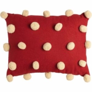 Wilko  Wilko Pom Pom Applique Cushion 43 x 33cm