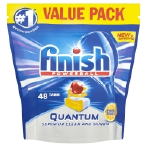 Finish Quantum All in One Lemon Sparkle Dishwasher Tablets 4 £8.00