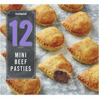 Iceland  Iceland 12 (approx.) Mini Beef Pasties 240g