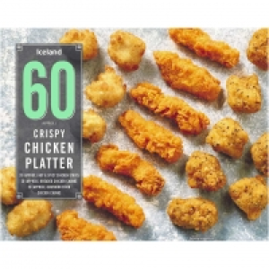 Iceland 60 (approx.) Crispy Chicken Platter 760g £5.00