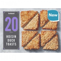 Iceland  Iceland 20 (approx.) Hoisin Duck Toasts 260g