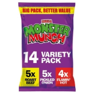 Iceland  Monster Munch Variety Snacks 14x22g